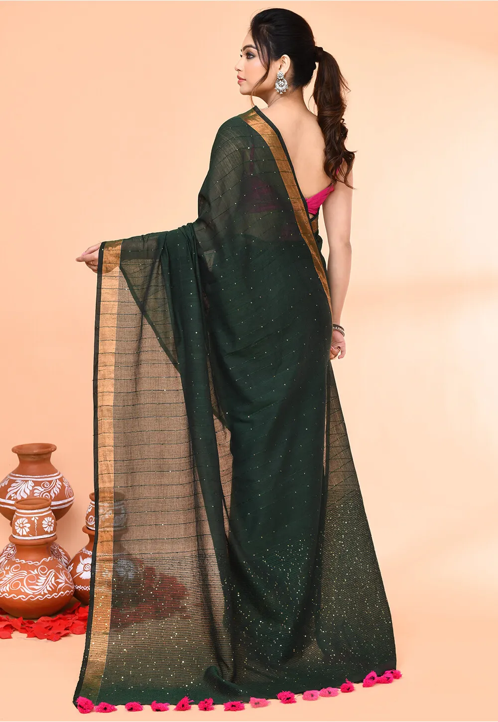 Classic Grace Pure Cotton Saree - Image 2