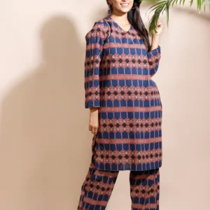Geometric Cotton Co‑ord Set