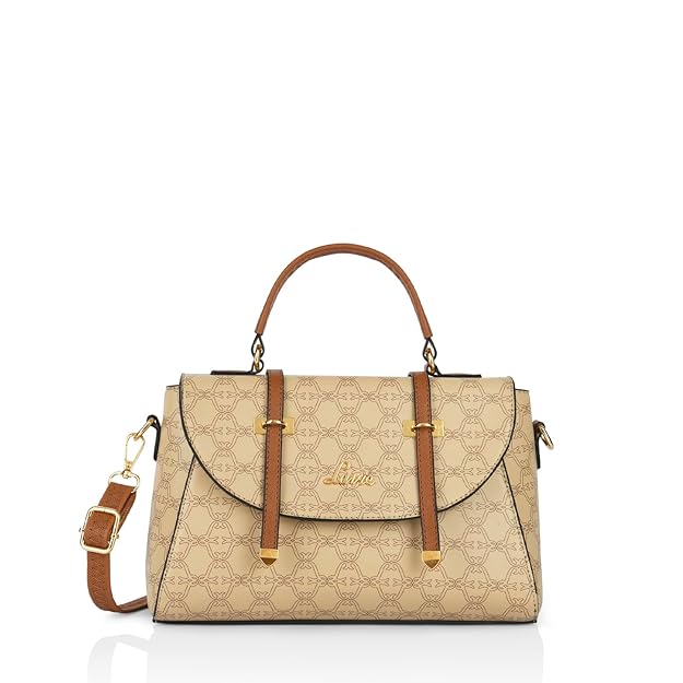 Lavie Women's Mono Beech Flap Satchel Bag | Satchel Handbag for Work | Ladies Purse | Stylish Shoulder Bag | Gift for Women