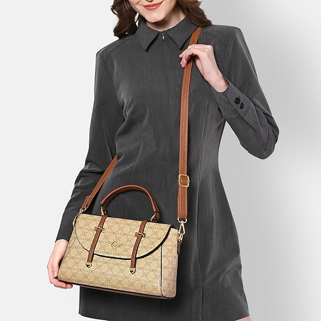 Lavie Women's Mono Beech Flap Satchel Bag | Satchel Handbag for Work | Ladies Purse | Stylish Shoulder Bag | Gift for Women - Image 3