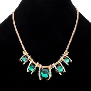 Latest Stylish Trendy Celebrity Inspired Designer Fancy Crystal Pendant Chain Necklace for Women and Girls