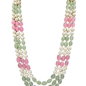 Long Beads Necklace for Women Handmade Beads Chain Traditional Red/White/Green/Blue/Multicolor Beads Necklace Trendy Neck wear Designer Fashion Jewellery for women